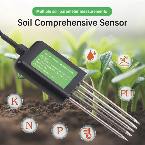 Soil PH Meter Moisture Tester Soil Analyzer for Android USB  Garden Soil Nutrient Sensor for Greenhouse Home Farmer 2