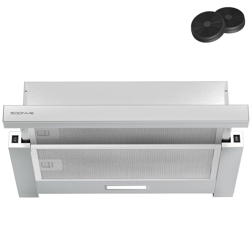 Soonye Telescopic Cooker Hood 60Cm 350M³/H Built-In Extractor Hood 600