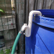 Rain Barrels Overflow Pipe with Downspout Overflow Pipe Bucket No-Drill Water Drainage Hose for Water Storage Tanks A
