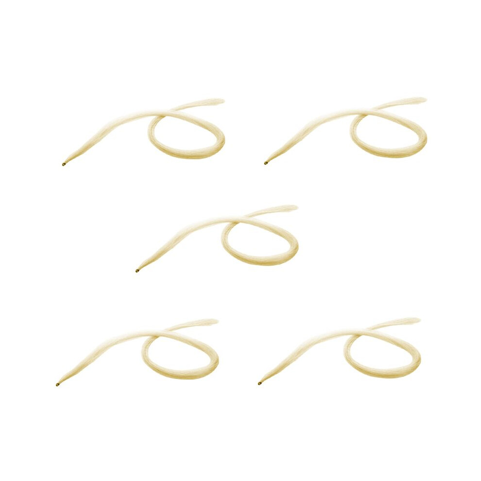 5 Pcs 75Cm Violin Bow Violin Natural Hair Horsehair White 6033639833613