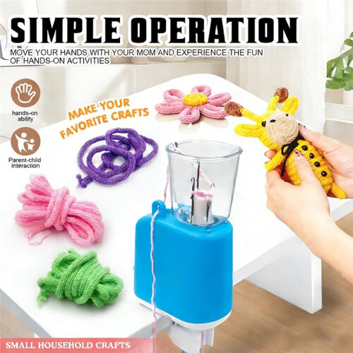Cord Knitting Machine, Electric Maker Tool with Adequate Tension,Knitter Machine, Automatic Knitting Yarns 1