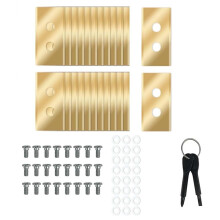 24Pcs Replacement Blades with Washers Screws for Luba & Yuka All Series, Replacement Robotic Lawnmower Blades
