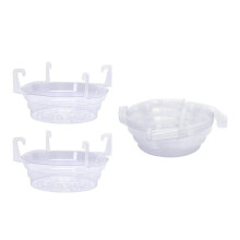 15 Pcs Hanging Plant Water Catcher- Clear Plastics Plant Water Catcher Tray-Hanging Plant Saucers Drip Pans 12inch