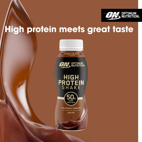 Optimum Nutrition ON High Protein Shake Bottles, Ready To Drink Healthy Snacks, No 1