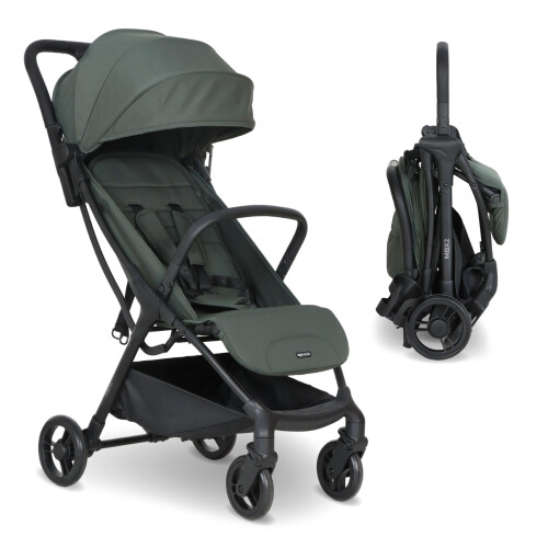 My Babiie MBX2 Compact Stroller - Forest Green 1