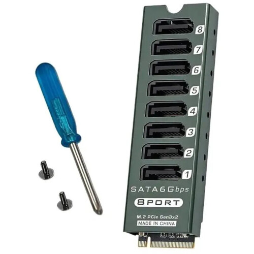 8 Port  3.0 Expansion Card for M.2 PCIe Slots High-Speed 6Gbps  Controller for Data Centers 2