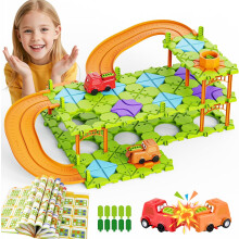 Juego Lógico para Construir Rutas Educativas Juguete Montessori Modular para Regalo — juguetes stem niños