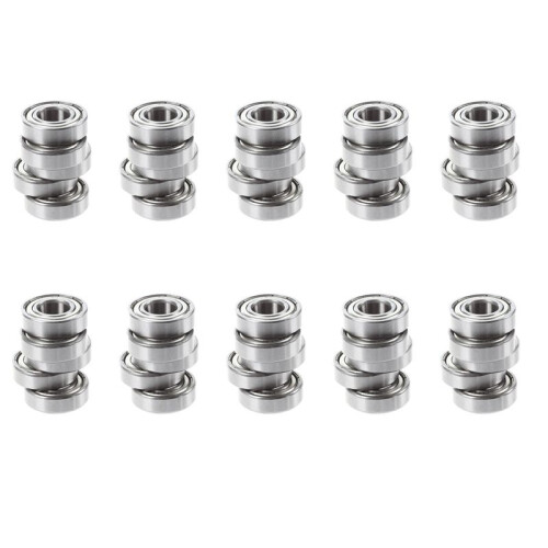 6002Z 15 x 32 x 9 mm Shielded Metal  Bearings 50 Pcs, Silver