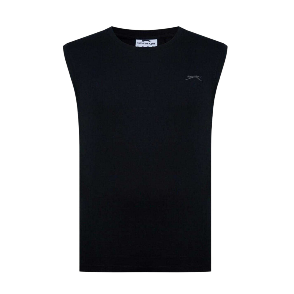 Slazenger (Xl, ) Mens Logo Cotton Vest Top Black