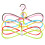 6Pcs/Set 8-Shaped Plastic Non-Slip Hanger Space Saving Clothes Drying Rack Hanger Coat Hangers 1
