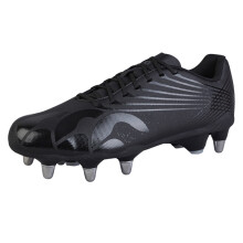 (11 UK, Black/Silver) Canterbury Unisex Adult Stampede Groundbreak Team Soft Ground Rugby Boots
