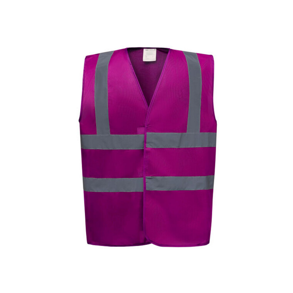 (S, Raspberry) Yoko Mens High-Vis Waistcoat 5063425314881