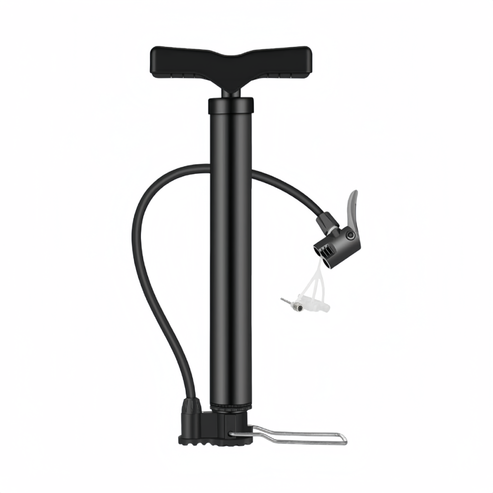 Bike Pump Mini Bicycle Tire Floor Pump Presta Schrader Bike Tyre Inflator Pump 120 Psi With Multifunction Ball Needle, Compatible 9172985061251