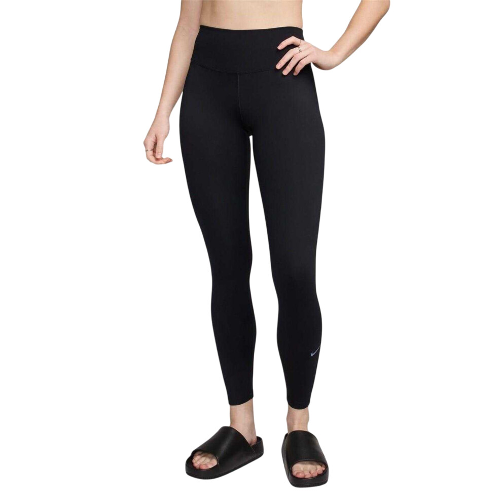 Nike (16 Uk, Light Smoke ) Womens/Ladies One Dri-Fit High Rise Tights Grey