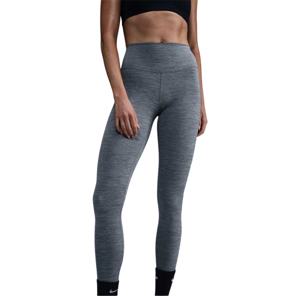 Nike (8 Uk, Smoke ) Womens/Ladies One Dri-Fit High Rise Tights Grey