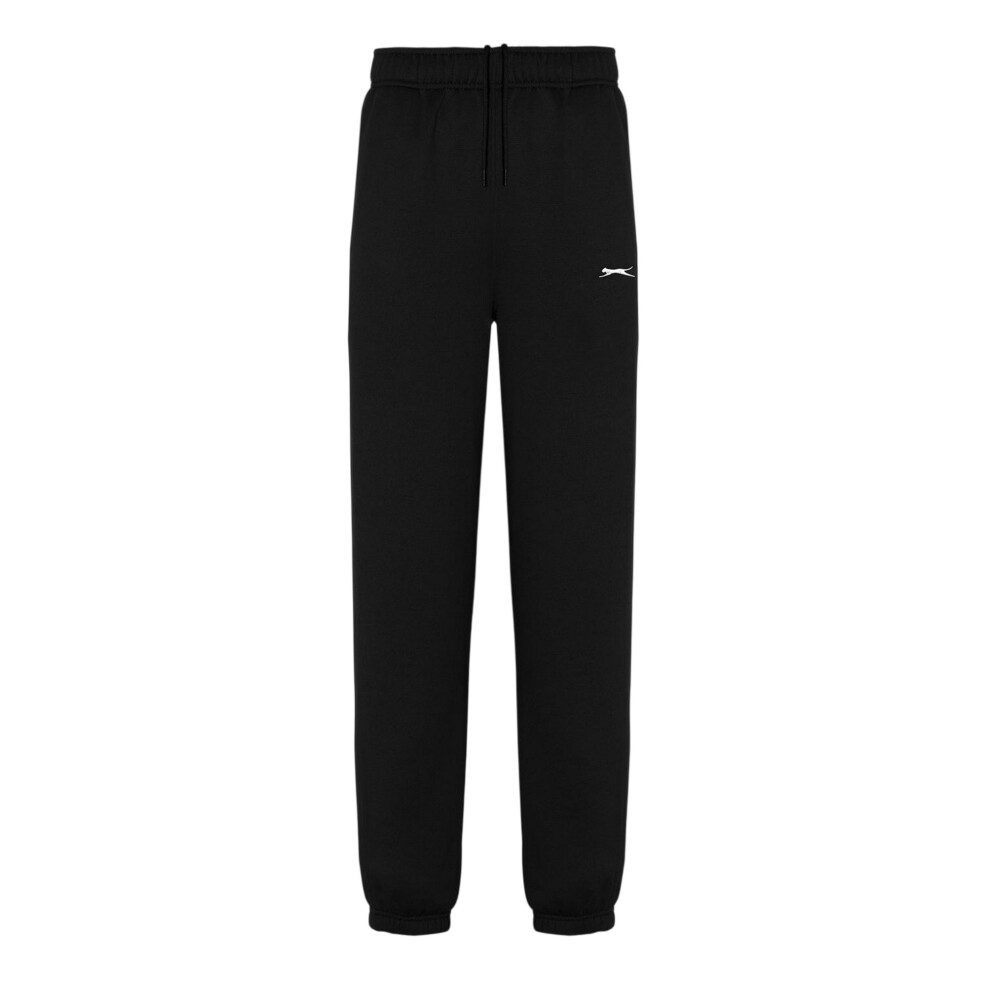 Slazenger (Xxl, ) Mens Fleece Cuffed Jogging Bottoms Black