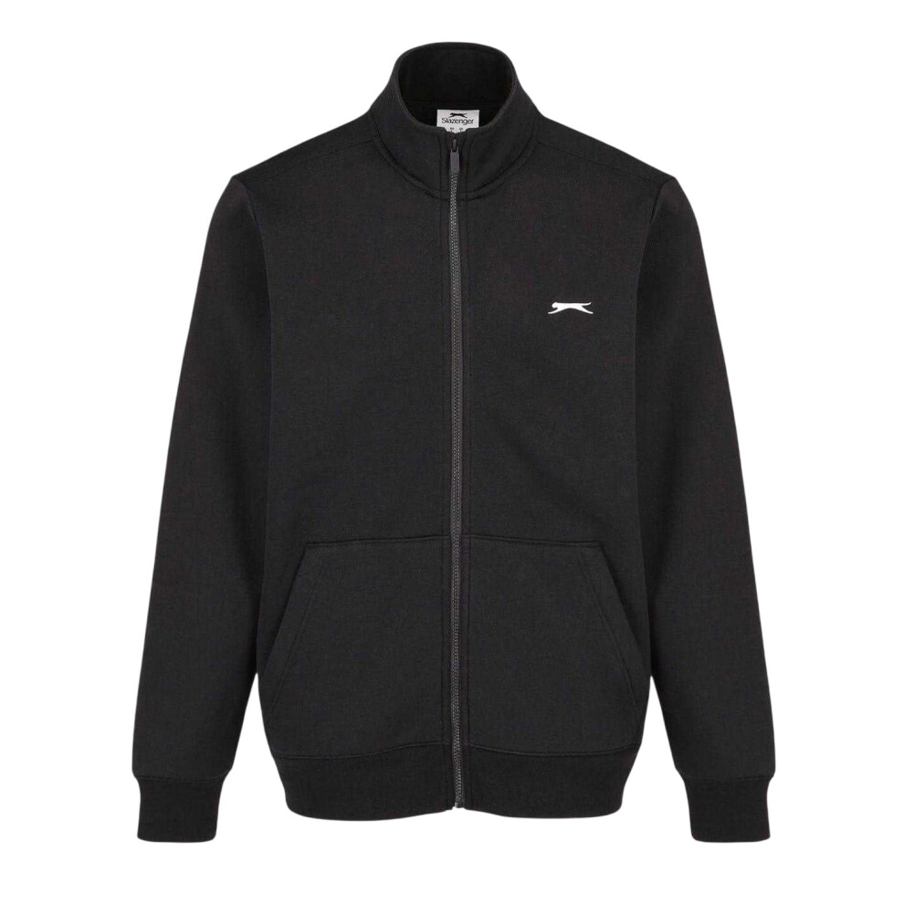 Slazenger (Xl, ) Mens Logo Polycotton Full Zip Jacket Black