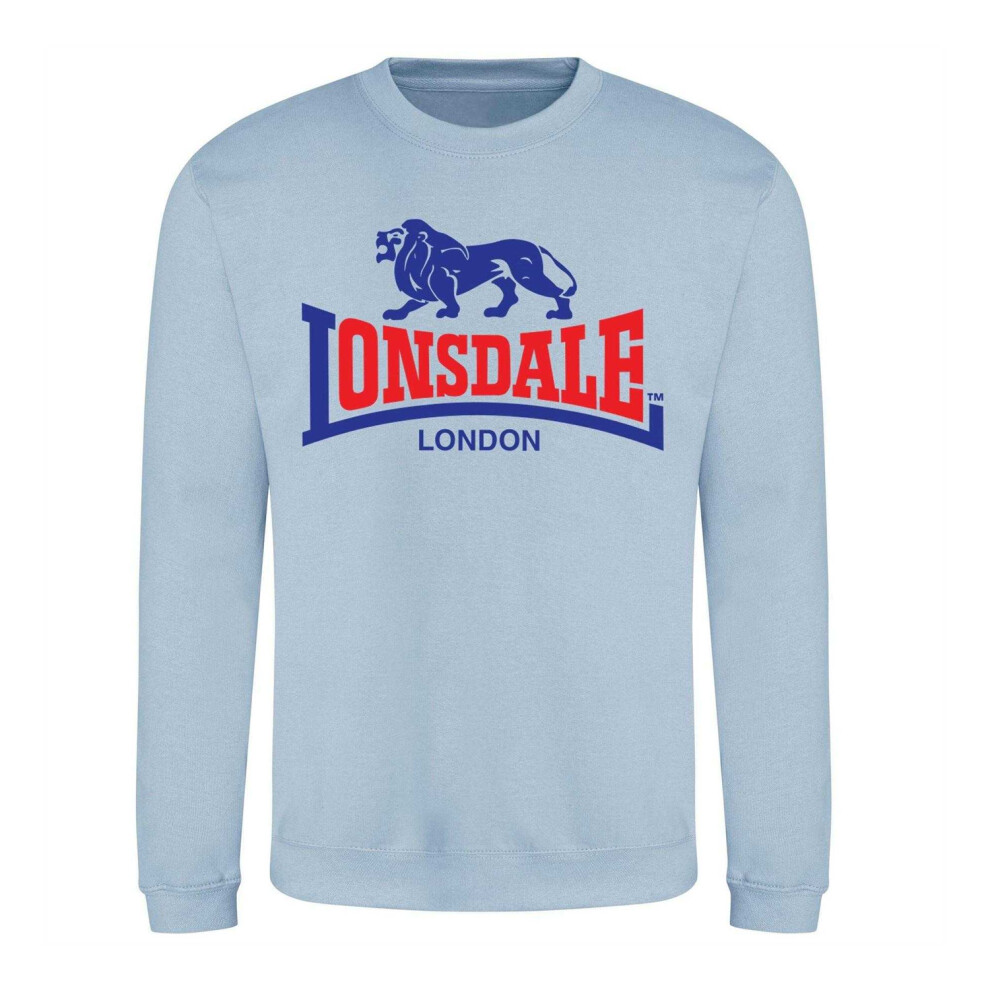 Lonsdale (L, Sky ) Unisex Adult Logo Tearaway Sweatshirt Blue