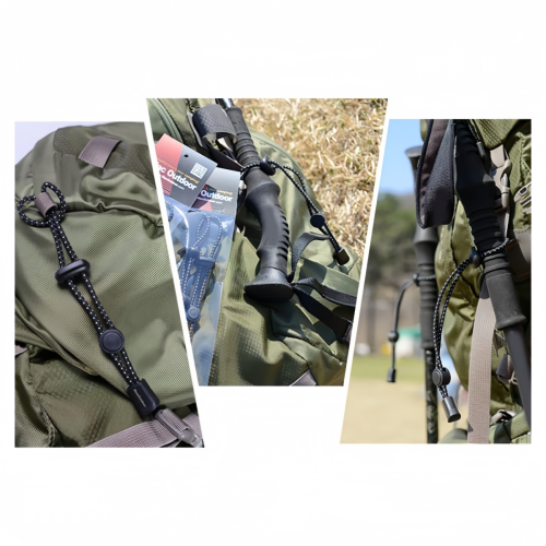 Σακίδιο πλάτης 4 τεμαχίων, βάση για μπαστούνια πεζοπορίας, μπαστούνι πεζοπορίας 1