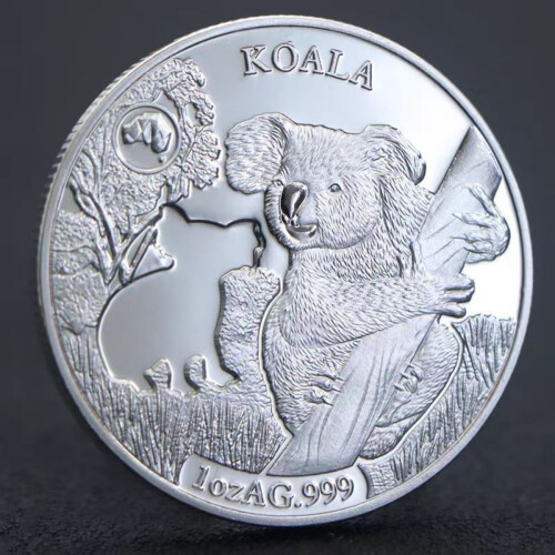 Koala 1 oz Silber Australischer 1 Dollar Silber ST / BU+（C）