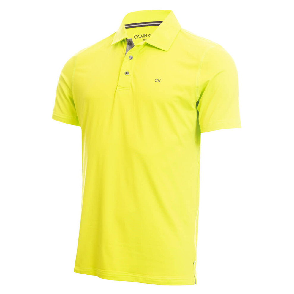 Calvin Klein Mens Newport Moisture Wicking Lightweight Golf Polo Shirt