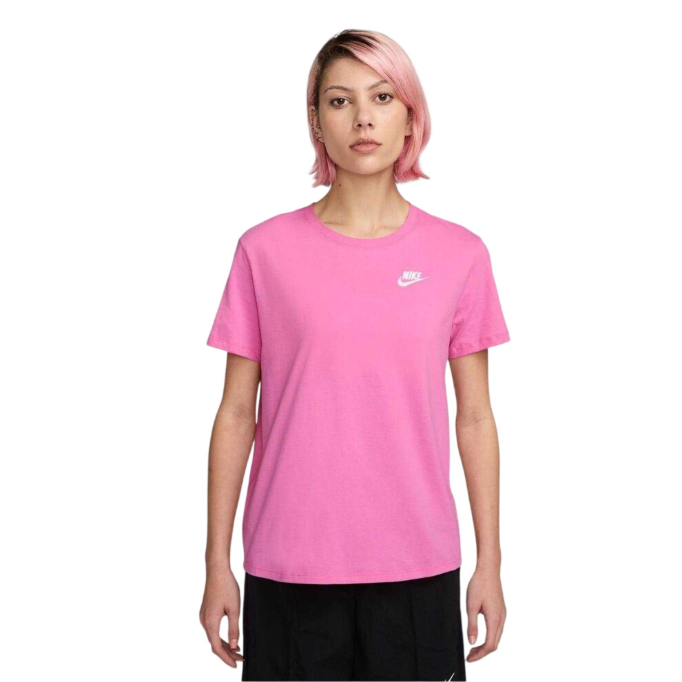 Nike (10 Uk, ) Womens/Ladies Club T-Shirt Pink