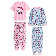(3-4 Years) Hello Kitty Multi-Pack of 2 Long Leg Pyjama Set (Girls Multicoloured)