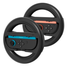 Steering Wheel for Nintendo Switch 2 Console Accessories Kit 2 Pcs Black — switch steering wheel 2, joy con steering wheel accessories