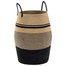 105L - Woven CollapsibleLaundry Basket - Clothes Storage Basket for Blankets Organizing, Bedroom Storage Clothes Hamper