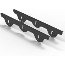 1 Set/2pcs Stainless Steel Furnace Mouth Cover, Approximately 23.4-Inch Heat-Resistant Furnace Mouth Filling, Black