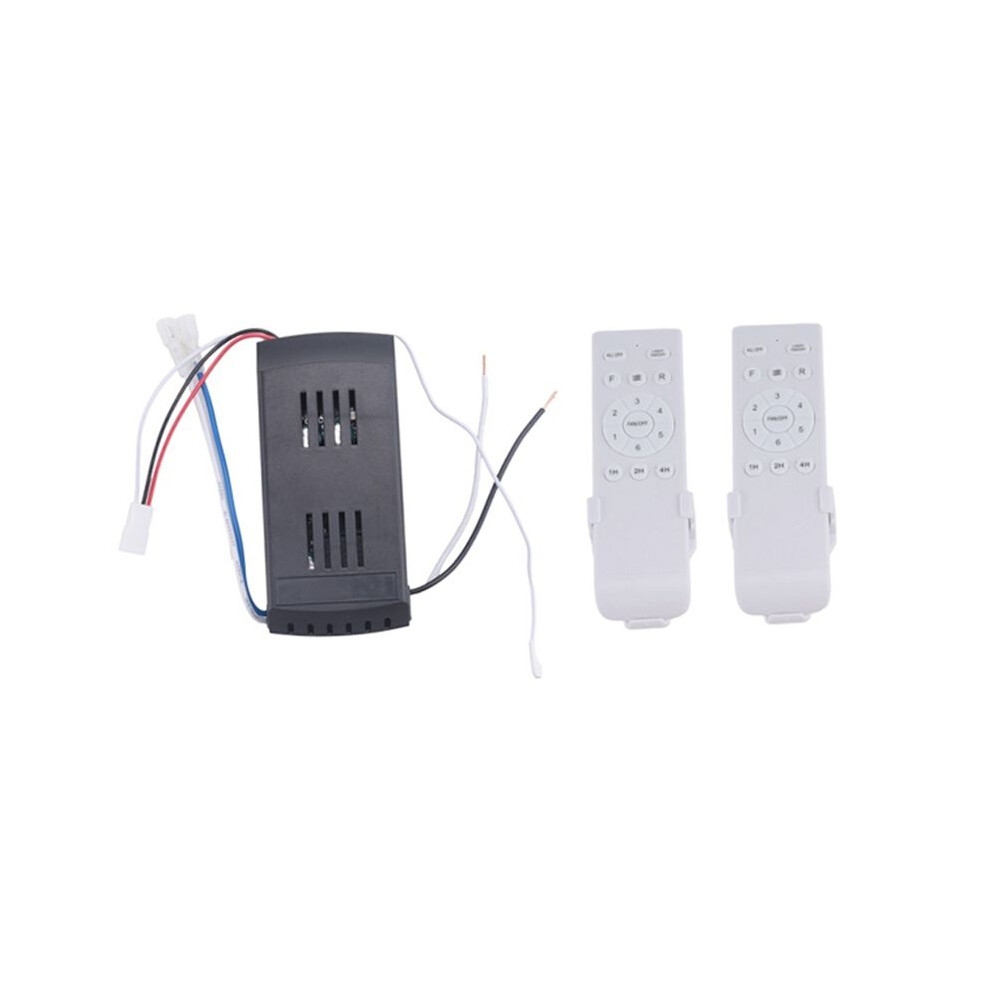 Tlily Universal Ceiling Fan Remote Control Kit 50W 6Speed Timing Function Replacement Remote For Ceiling Fans & Lights A