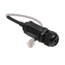 M22 Ethernet LAN Adapter RJ45 Waterproof Connector 25cm Network Cable Shielded IP67 Protection Socket DHL