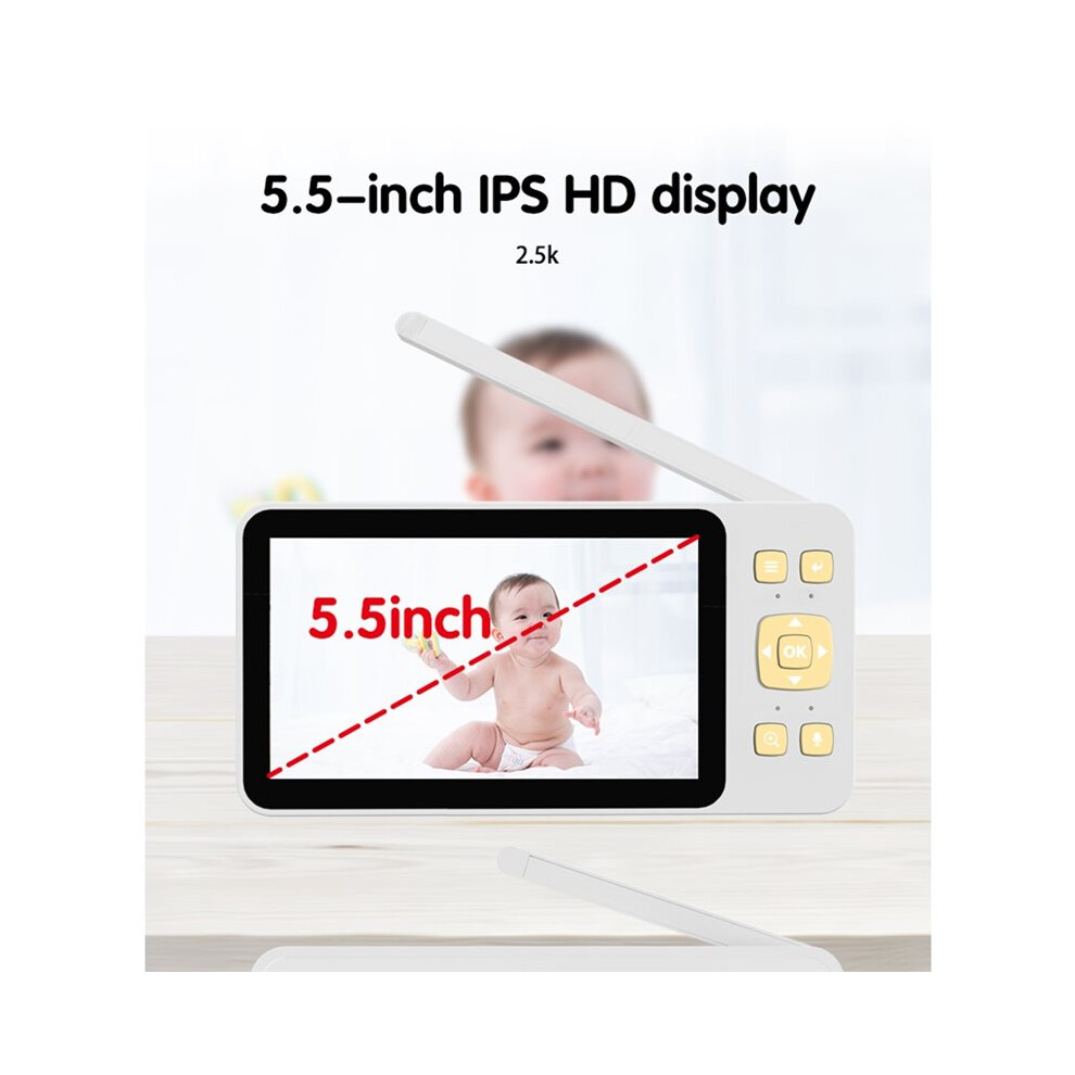 Tlily 2.4G Wifi Baby Monitor Camera Feeding Reminder Temperature Cry Sound Detection Audio Video Babysitter Camera 2Mp