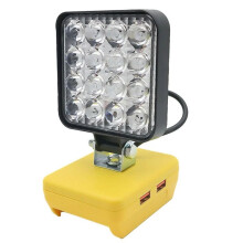 16 LED Work Light Spotlights Outdoor Work Fishing Handheld Emergency Tool Light for 20V Lithium Battery