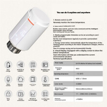 2 Stück Tuya ZigBee Thermostat-Heizkörperventil TRV Programmierbare App Remote Temperaturregler