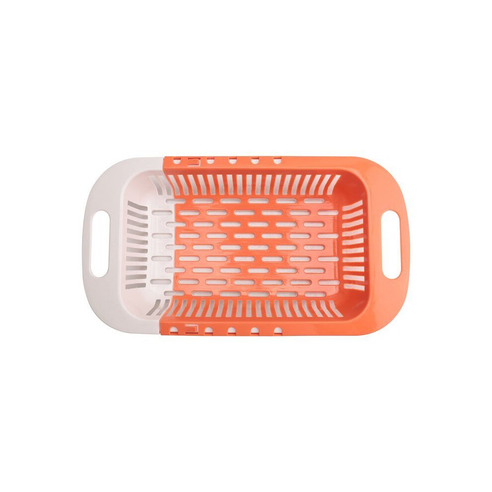 Telescoping Kitchen Washing Vegetable Fruits Plastic Draining Basket Dish Rack Washing Vegetables Sink Strainer B 4712982633263