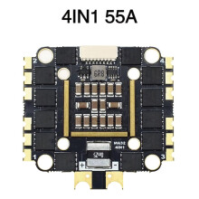 4IN1 55A ESC, AM32 Firmware with Bi-Directional DShot Support for FPV Racing Drone Quadcopter RC Models