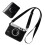 PU Leather Camera Bag for  Instax  EVO Protective Case with Shoulder Strap Camera Accessory Storage A 1