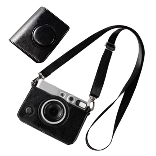 PU Leather Camera Bag for  Instax  EVO Protective Case with Shoulder Strap Camera Accessory Storage A