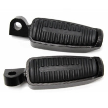 Footpegs Black Motorcycle Aluminum Alloy Footrests for Sportster XL 883 XL1200 V-Rod Low Hugger Dyna Softa