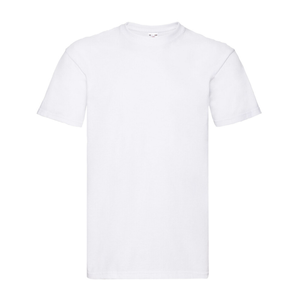 Fruit Of The Loom (3Xl, White) Mens Super Premium Plain T-Shirt