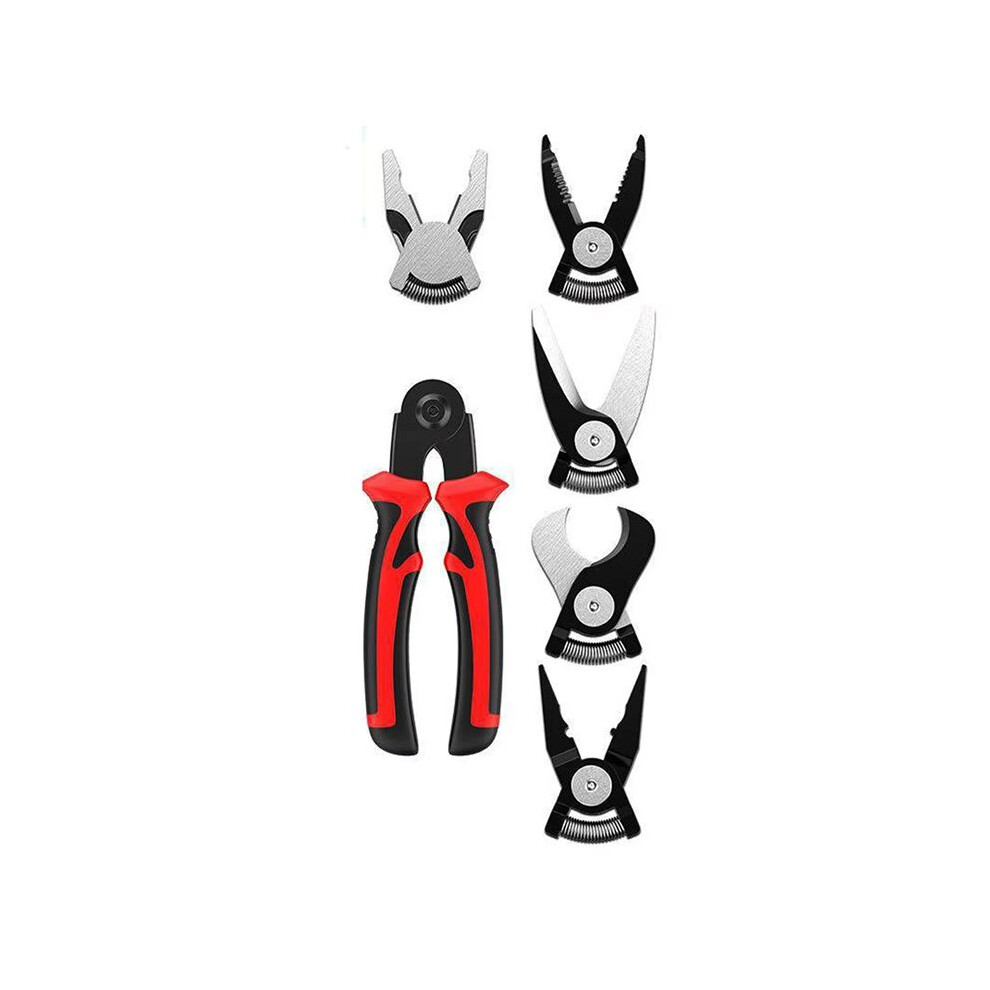 Multifunctional Replaceable Electrician Pliers Wire Stripping Pliers Wire Cutting Needle Nosed Pliers Special Tools 4712519501270