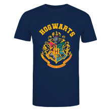 (XXL, Blue) Harry Potter Womens/Ladies Hogwarts Crest T-Shirt