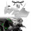 White for  Z650 2020-2024 Winglets Front Nose Cone Panel Fairing Beak 2