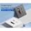 EU Universal Wall PD 20W USB A  Socket Panel with Android Type-C Fast Charging  Retractable Cable for Home B 6