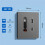 EU Universal Wall PD 20W USB A  Socket Panel with Android Type-C Fast Charging  Retractable Cable for Home B 8