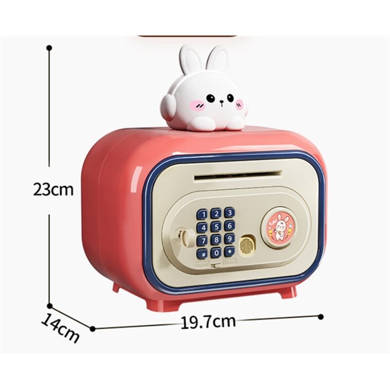 Password Safe Lock Password Lock Automatic Roll- Savings Bank Voice Reminder Fingerprint ...