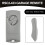 2pack Garage Door Opener Remote Control for EcoStar RSE2-433, RSC2-433, RSZ1-433, Handheld Transmitter 433MHz 3