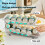 Soda Can Dispenser 2 Tier Automatic Rolling Can Dispenser for Refrigerator Stackable Beer Soda Dispenser 7