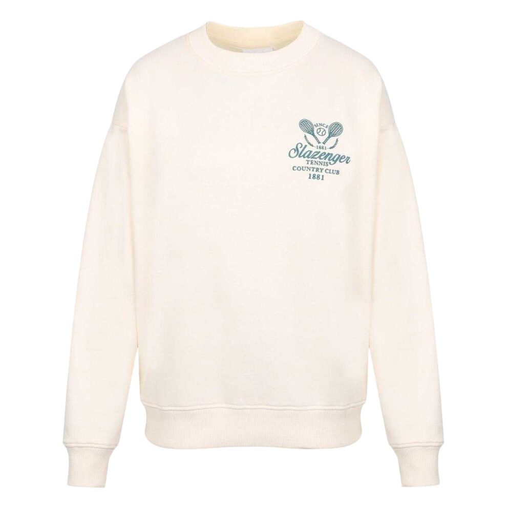 Slazenger (Xl, ) Mens Embroidered Logo Sweatshirt White